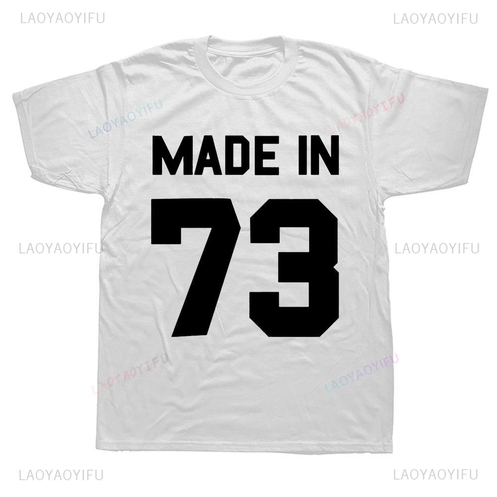 Street Fashion Magazine - เสื้อยืด1973ลายกราฟิกสุดคลาสสิก73รายการเสื้อยืดแนวสตรีทเสื้อฮิปฮอปแขนสั้นแนวฮิปฮอปสไตล์ฮาราจูกุสำหรับผู้ชาย Y2k