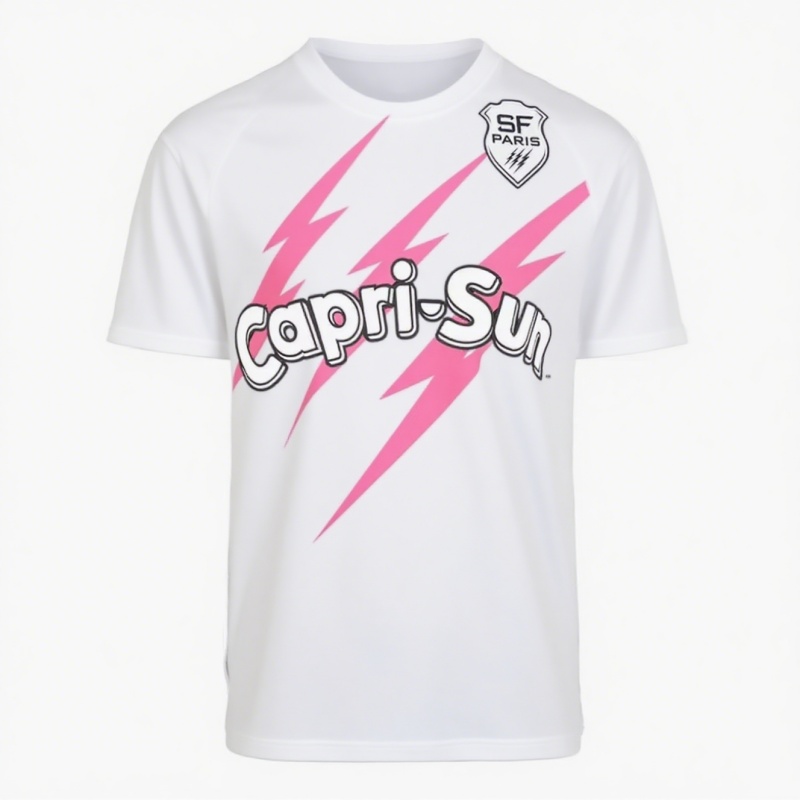 Street Fashion In Paris - เสื้อยืดกีฬารักบี้ผู้ชายแบบใหม่ Paris Stade De France Third