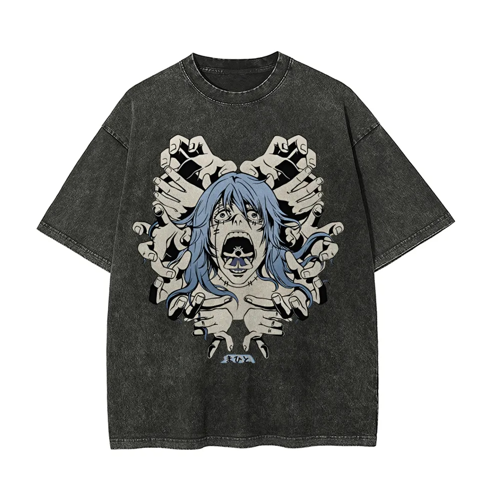 Street Fashion Magazine - เสื้อยืด Mahito Jujutsu Kaisen ลายกราฟิกวิญญาณผีภูต สำหรับผู้ชาย