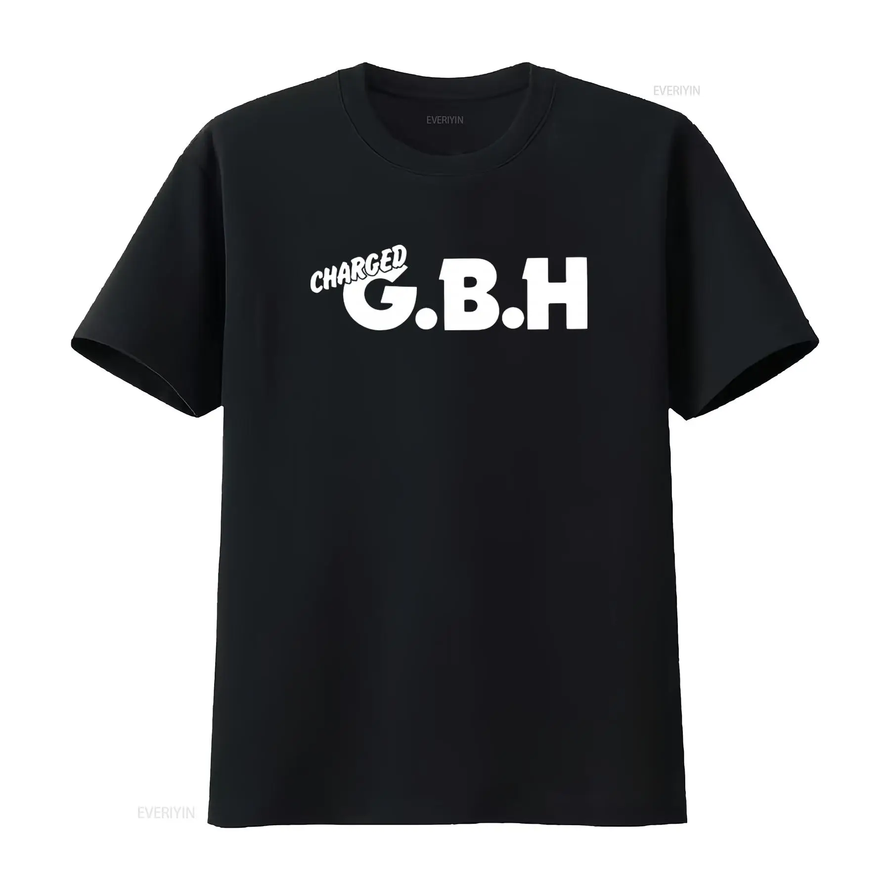 Street Fashion Magazine - เสื้อยืดพิมพ์ลายวงดนตรี GBH Punk Rock Charged สไตล์วินเทจ