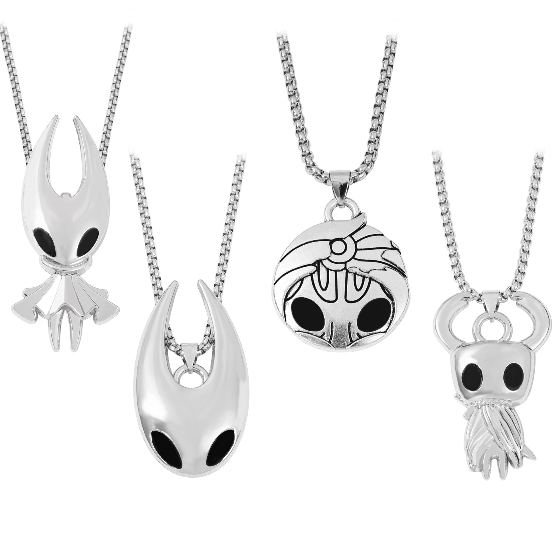 Street Fashion Jewelry - เครื่องประดับแฟชั่นสำหรับเกมเมอร์, สร้อยคอธีม Hollow Knight, สร้อยคอฮิปฮอปยอดนิยมจากเกม Silk