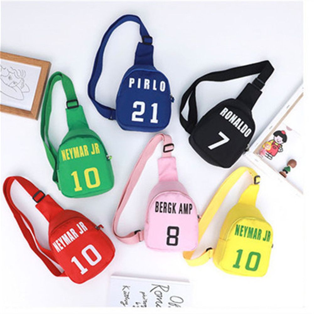 Tote Bag Canvas Print - กระเป๋าเด็กผู้หญิงพิมพ์ตัวเลขลายการ์ตูนน่ารัก1ชิ้นกระเป๋าคาดหน้าอกกีฬาสำหรับเด็กชายเอกสารแบบสบายๆกระเป๋าสะพายไหล่แฟชั่นเข้าได้กับทุกชุด
