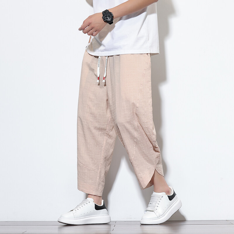 ฤดูร้อนผู้ชายผ้าฝ้ายลินิน Hare - Street Fashion Types บทวิจารณ์และราคา