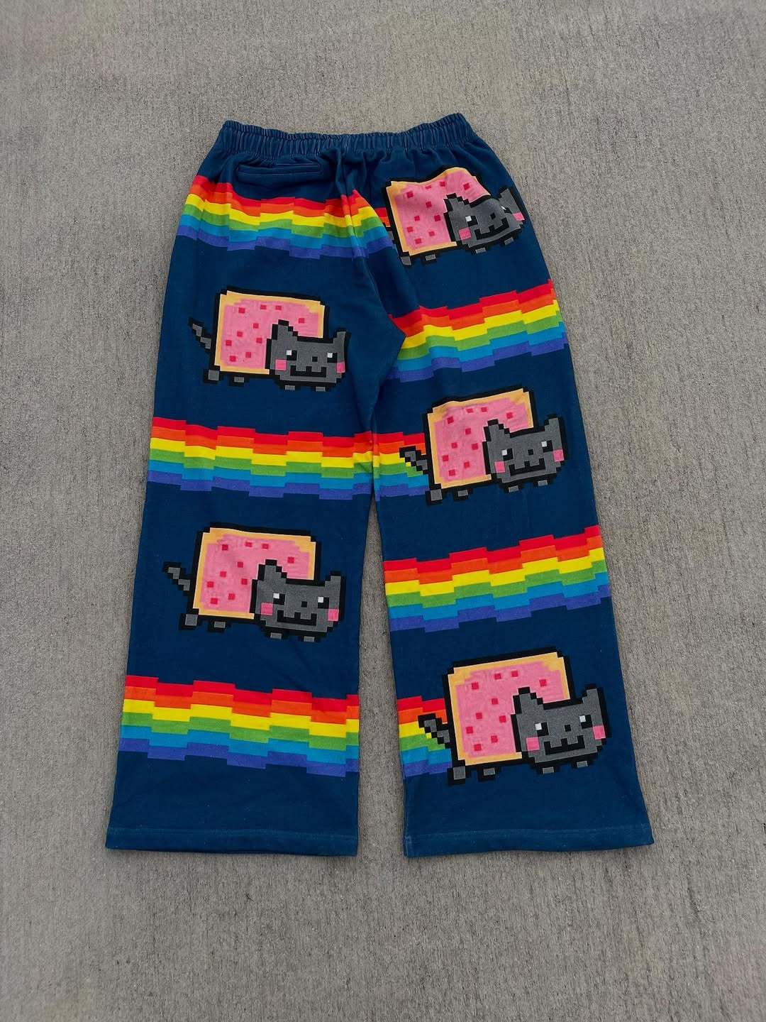 กางเกงวอร์มลายแมว นьян แคท สไต - Street Fashion Types บทวิจารณ์และราคา