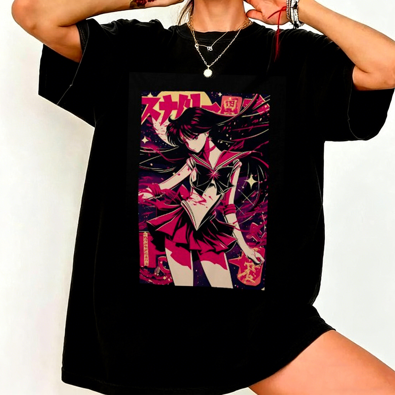 เสื้อยืดลายการ์ตูนเซเลอร์มูนสไ - Street Fashion Types บทวิจารณ์และราคา
