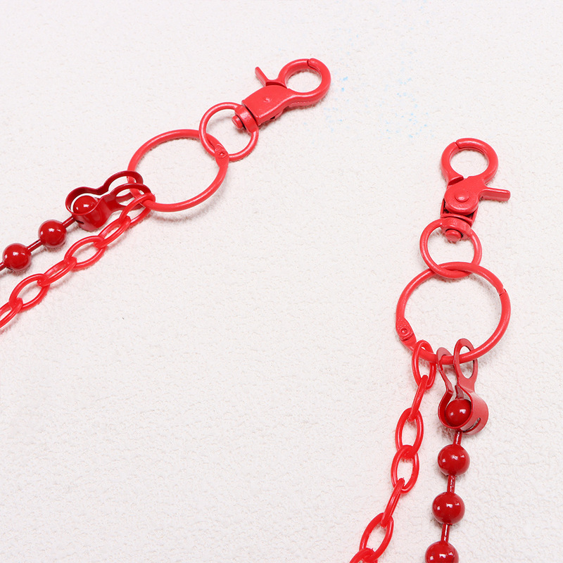 โซ่กางเกงหลายชั้นประดับลูกปัดส - Street Fashion Jewelry บทวิจารณ์และราคา
