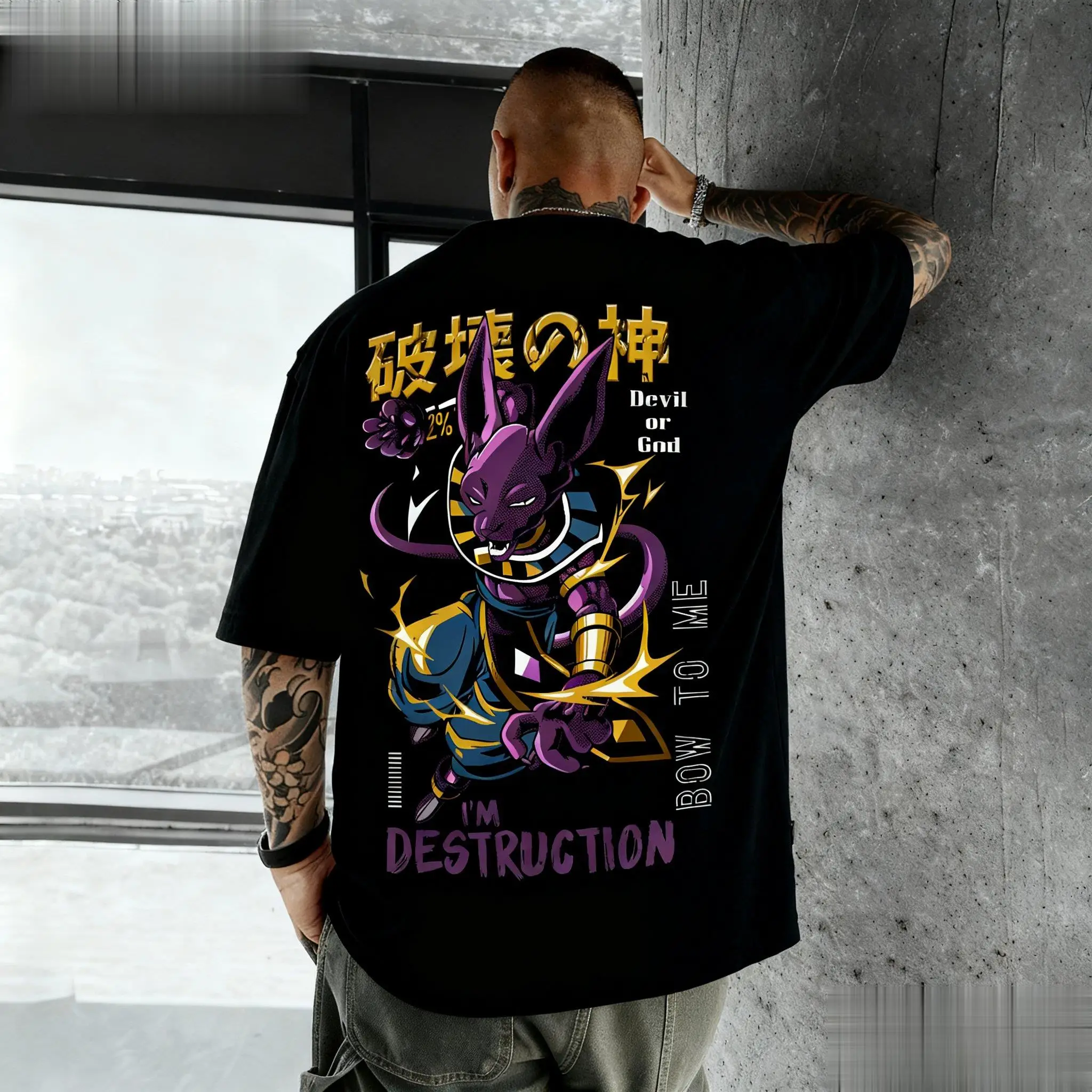 เสื้อยืดลายกราฟิกอนิเมะดราก้อน - Street Fashion Magazine บทวิจารณ์และราคา