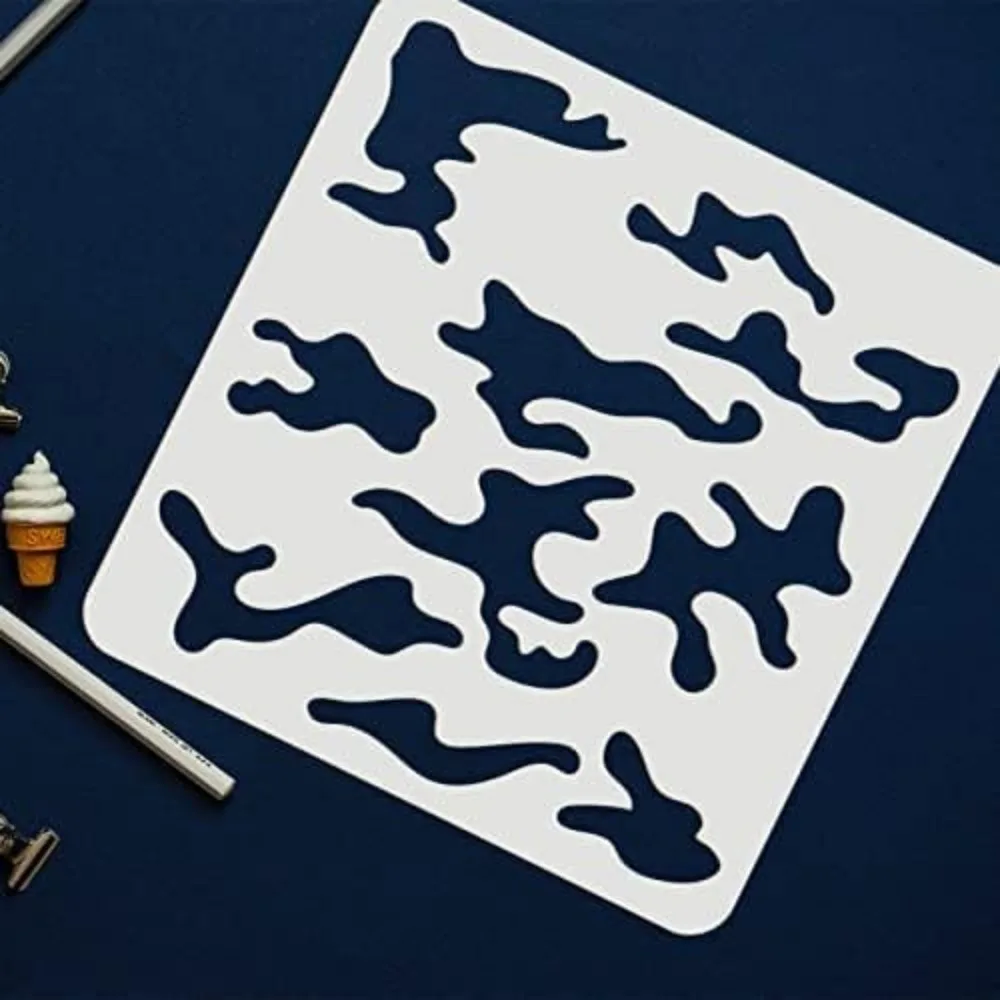 3 pcs Camo Stencil Kit 11.8x11 - Camo Pattern Set บทวิจารณ์และราคา