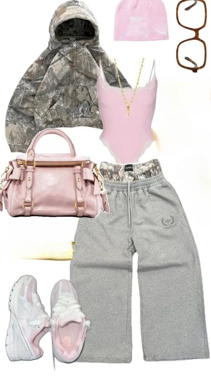 Y2KชุดสตรีVINTAGE 2000s Hip-Ho - Camo Pattern Set บทวิจารณ์และราคา