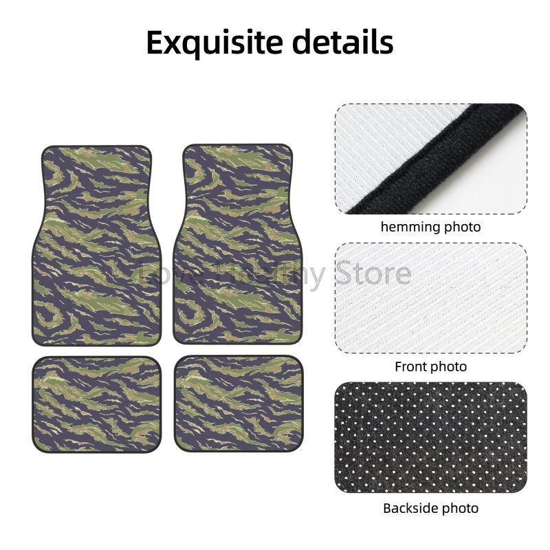 ชุดพรมปูพื้นรถยนต์ลายเสือดาว 4 - Camo Pattern Set บทวิจารณ์และราคา