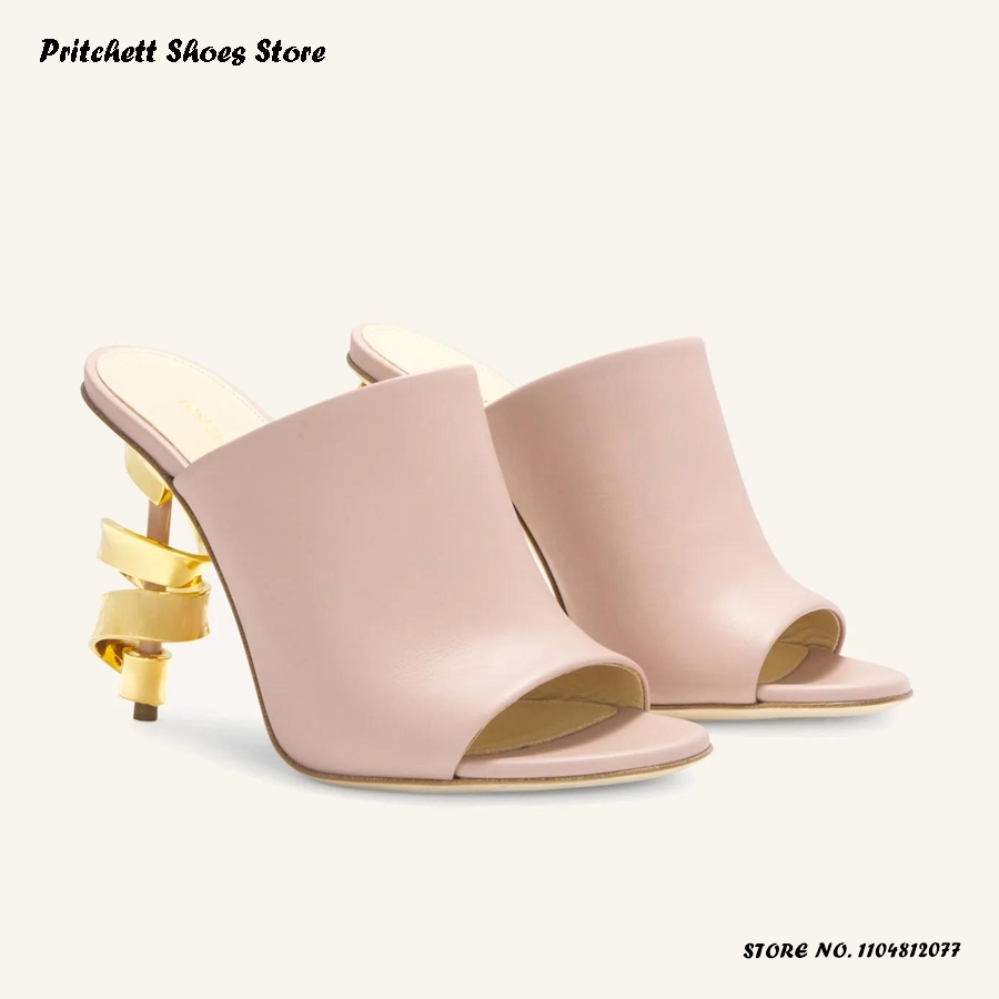 รองเท้าส้นสูงแบบสวมเปิดส้นทรงก - Street Fashion Rome 2025 บทวิจารณ์และราคา