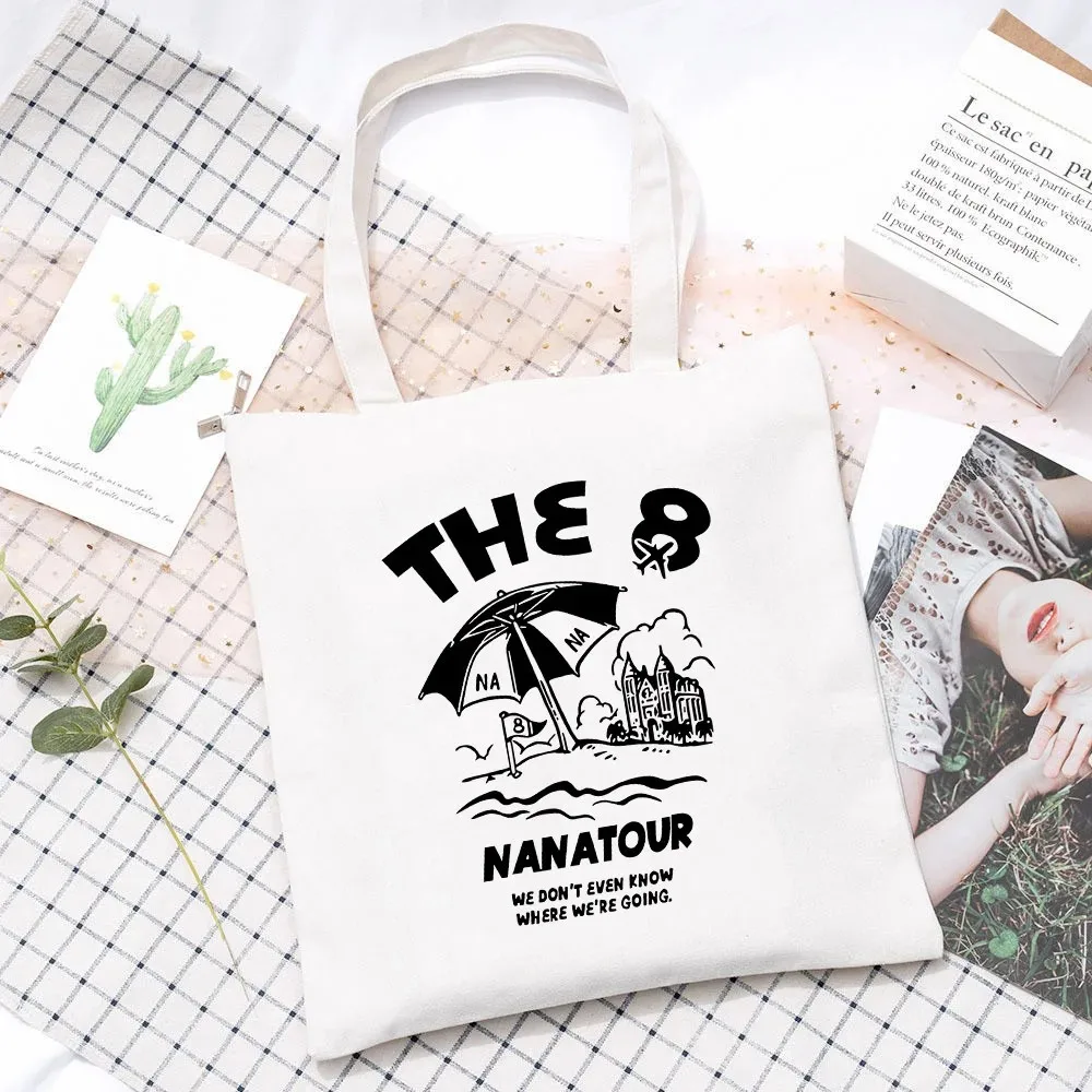 กระเป๋าถือสะพายไหล่ลายตัวอักษร - Tote Bag Canvas Print บทวิจารณ์และราคา