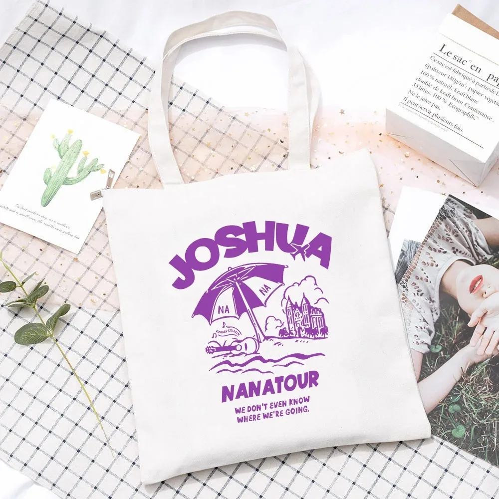 กระเป๋าถือสะพายไหล่ลายตัวอักษร - Tote Bag Canvas Print บทวิจารณ์และราคา