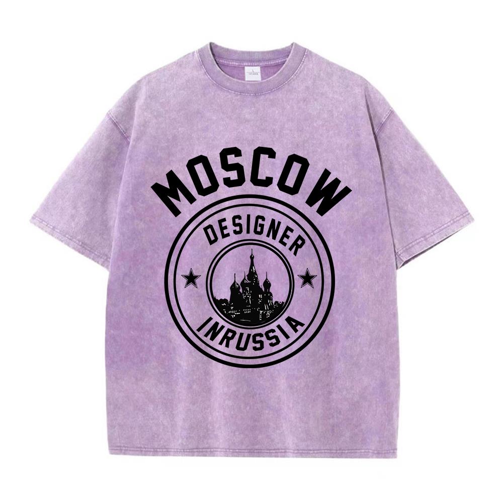 เสื้อยืดผู้หญิงผ้าฝ้ายฟอกสีแฟช - Street Fashion Moscow บทวิจารณ์และราคา