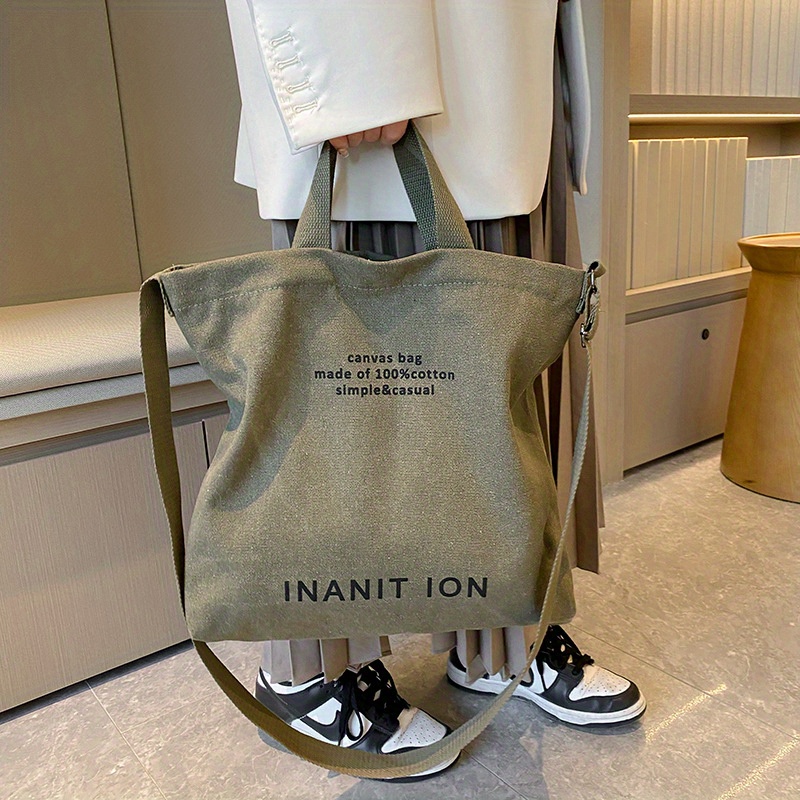กระเป๋าผ้าแคนวาสแฟชั่นสไตล์ญี่ - Tote Bag Canvas Print บทวิจารณ์และราคา