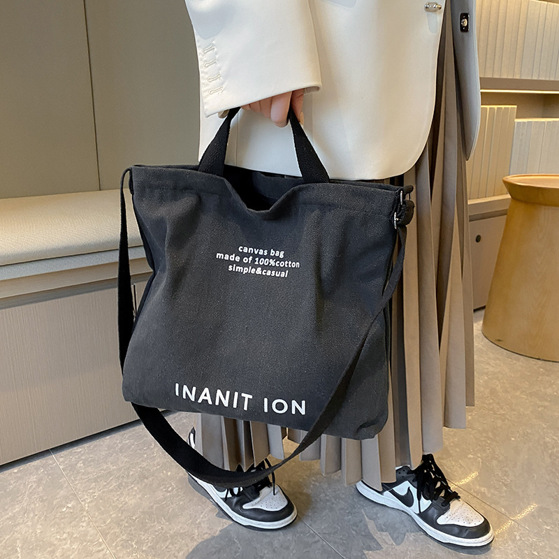 กระเป๋าผ้าแคนวาสแฟชั่นสไตล์ญี่ - Tote Bag Canvas Print บทวิจารณ์และราคา