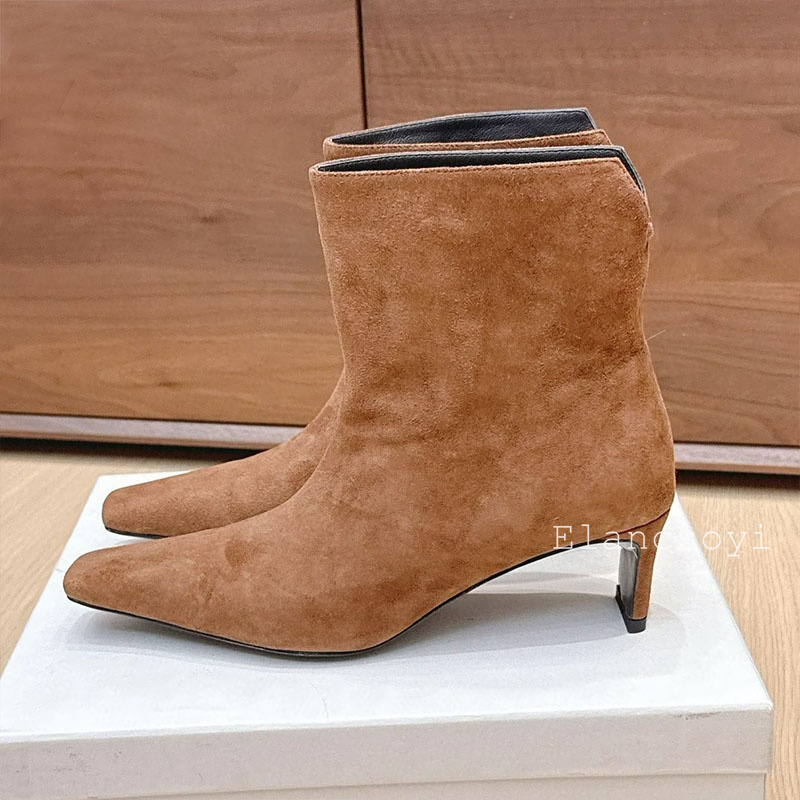 รองเท้าบูทสั้นผู้หญิง หนังแท้  - Street Fashion Rome 2025 บทวิจารณ์และราคา