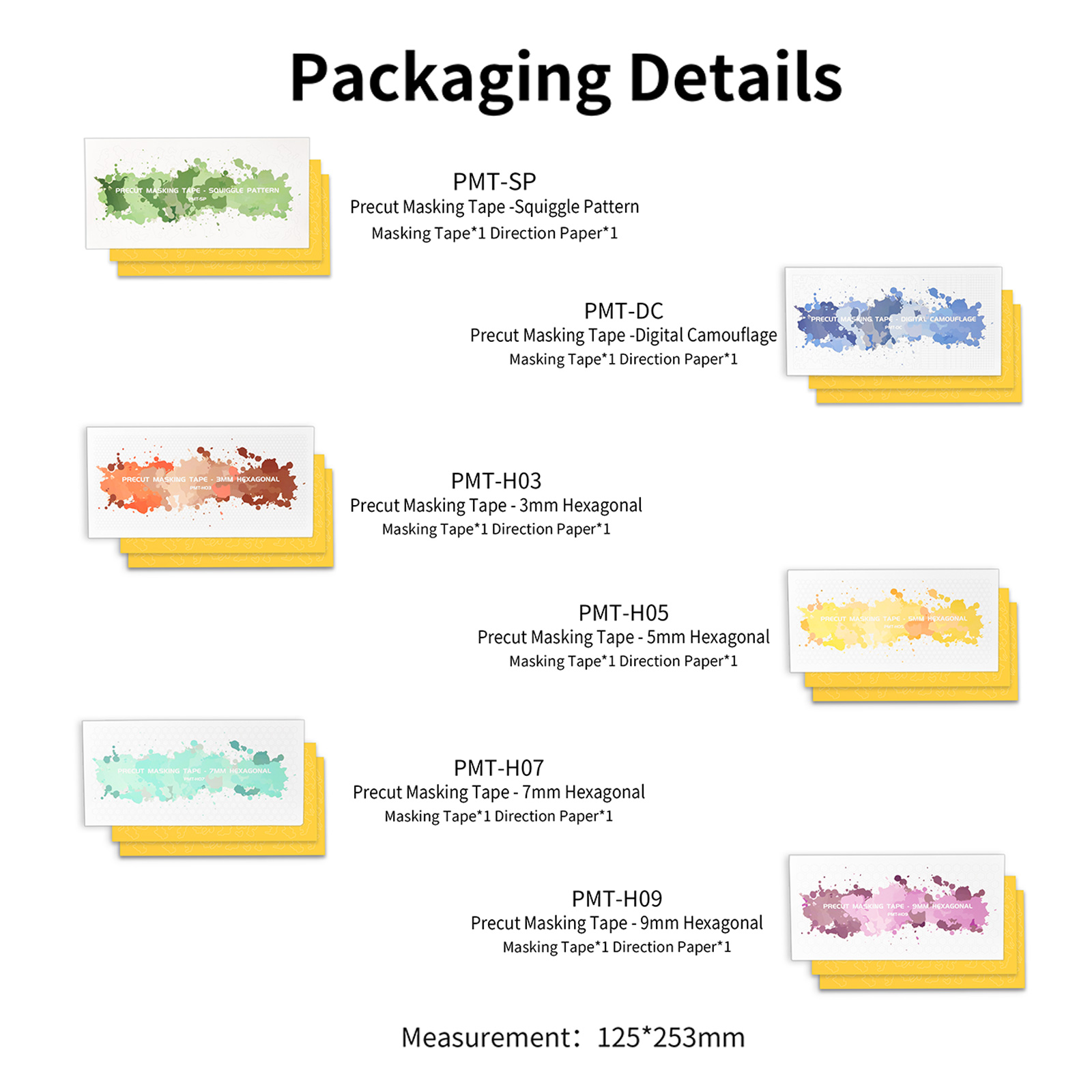DSPIAE Precut Masking เทป PMT- - Camo Pattern Set บทวิจารณ์และราคา