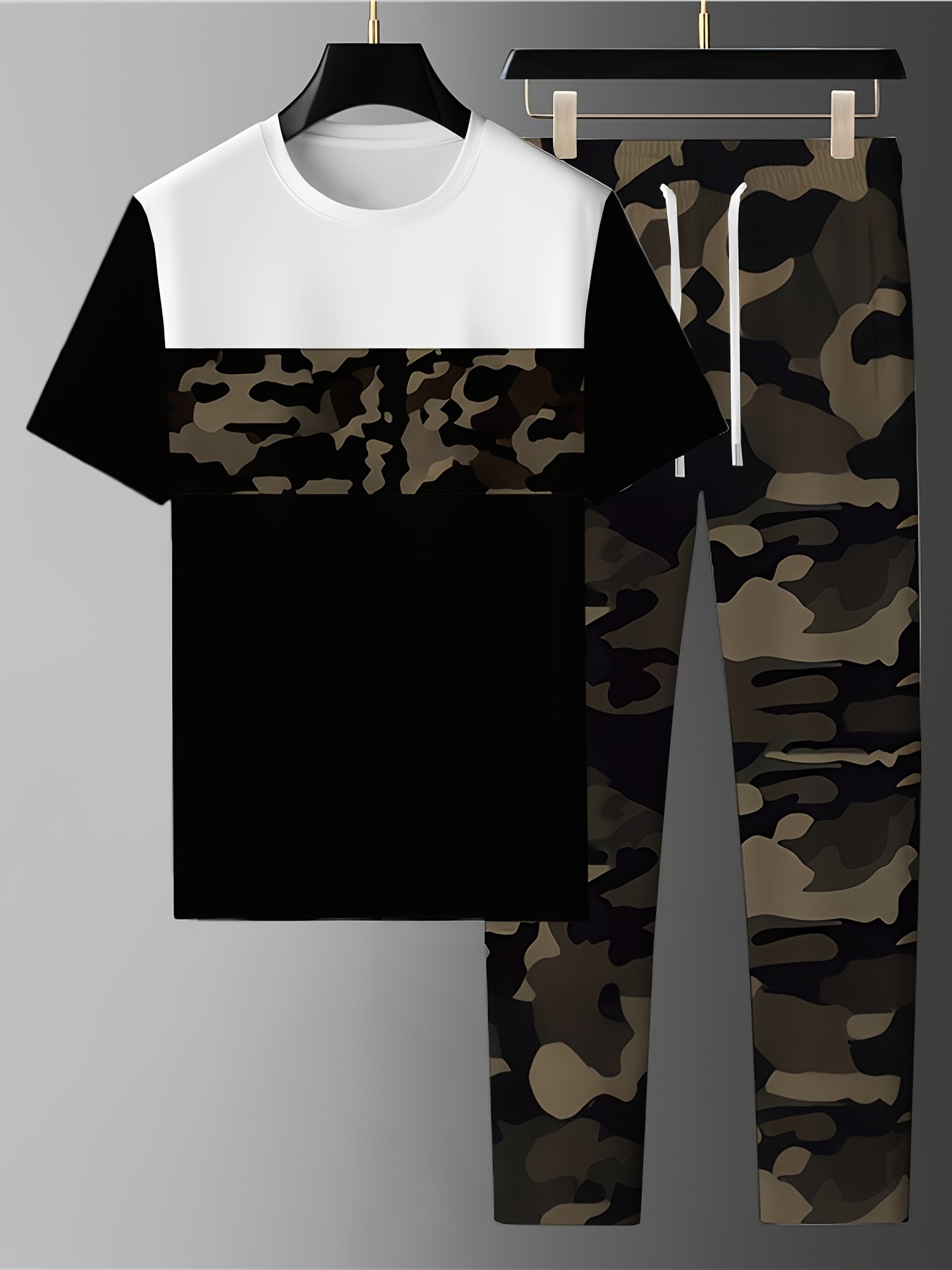 ชุดเซ็ตเสื้อแขนสั้นกางเกงขายาว - Camo Pattern Set บทวิจารณ์และราคา
