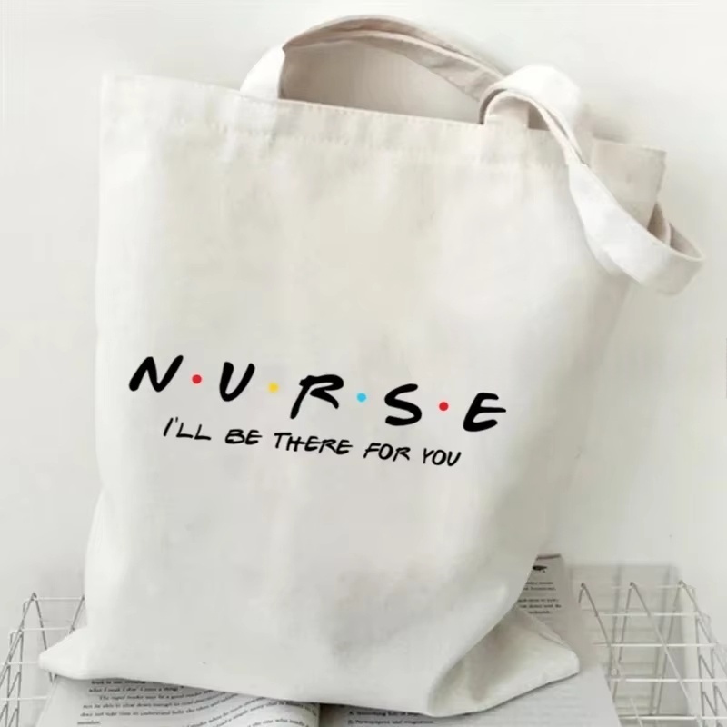 กระเป๋าผ้าแคนวาสพิมพ์ลาย Nurse - Tote Bag Canvas Print บทวิจารณ์และราคา