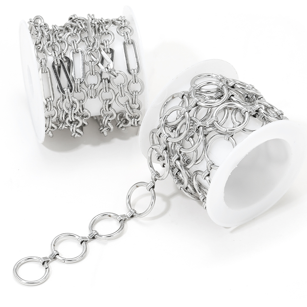 โซ่สแตนเลสหนัก 1 เมตร แบบผสมผส - Street Fashion Jewelry บทวิจารณ์และราคา