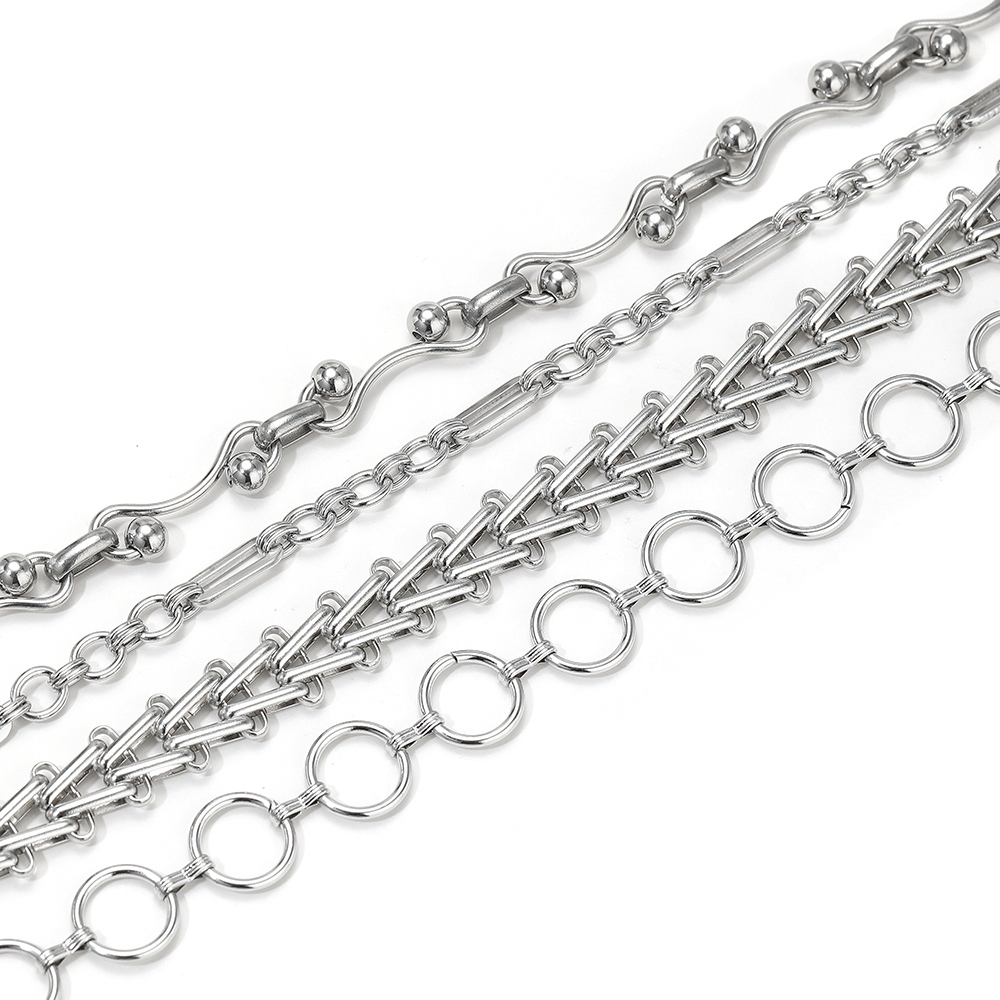 โซ่สแตนเลสหนัก 1 เมตร แบบผสมผส - Street Fashion Jewelry บทวิจารณ์และราคา
