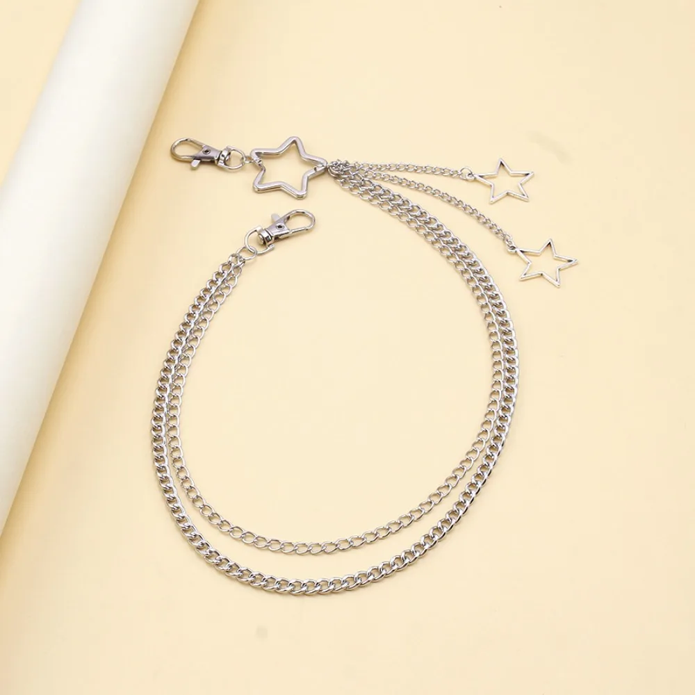 Charm เงินสีสแตนเลส Hollow Sta - Street Fashion Jewelry บทวิจารณ์และราคา