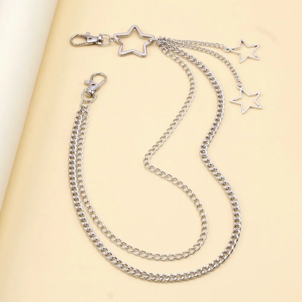 Charm เงินสีสแตนเลส Hollow Sta - Street Fashion Jewelry บทวิจารณ์และราคา