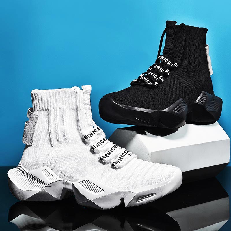Plus ขนาดสูงขนาดใหญ่กีฬาถุงเท้ - Street Fashion Online Shopping บทวิจารณ์และราคา