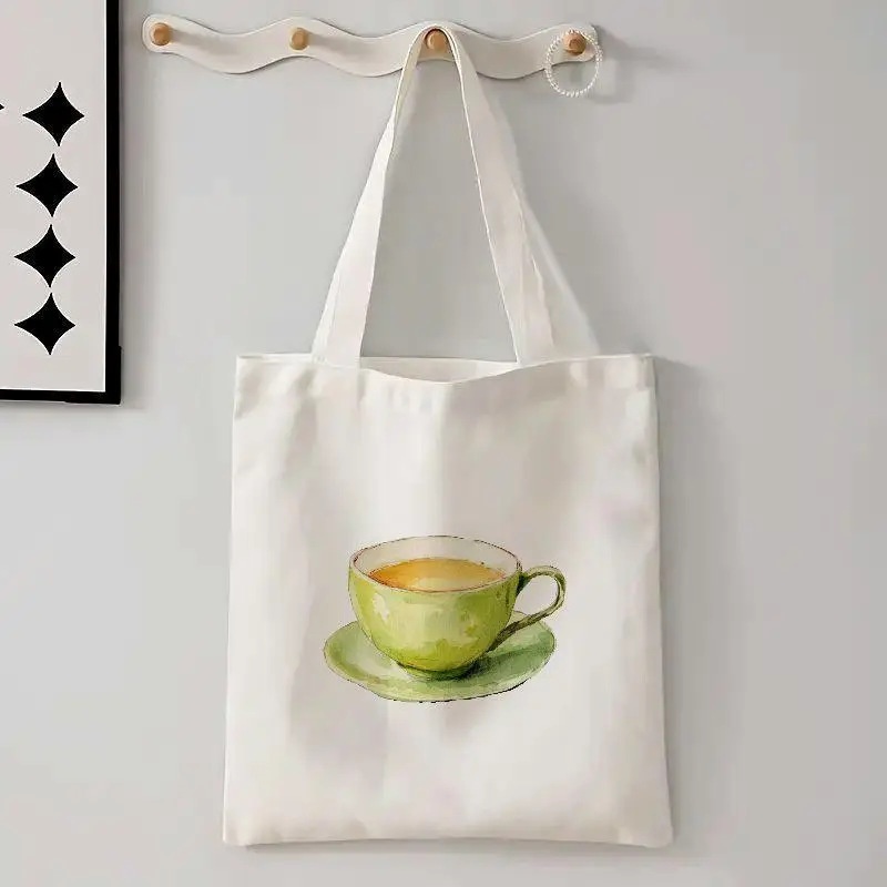 กระเป๋าผ้าแคนวาสลายเส้นศิลปะขน - Tote Bag Canvas Print บทวิจารณ์และราคา
