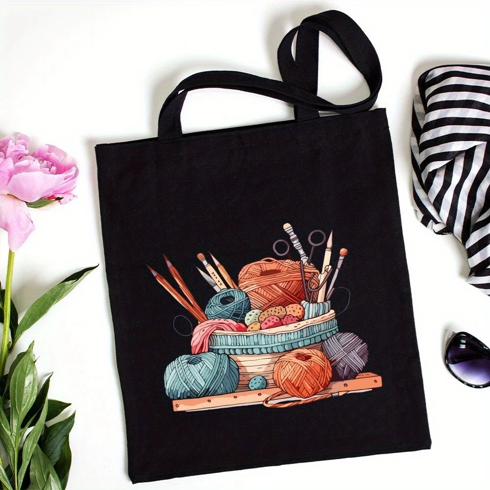 กระเป๋าถือไหมพรมทรงกลมคลาสสิกส - Tote Bag Canvas Print บทวิจารณ์และราคา