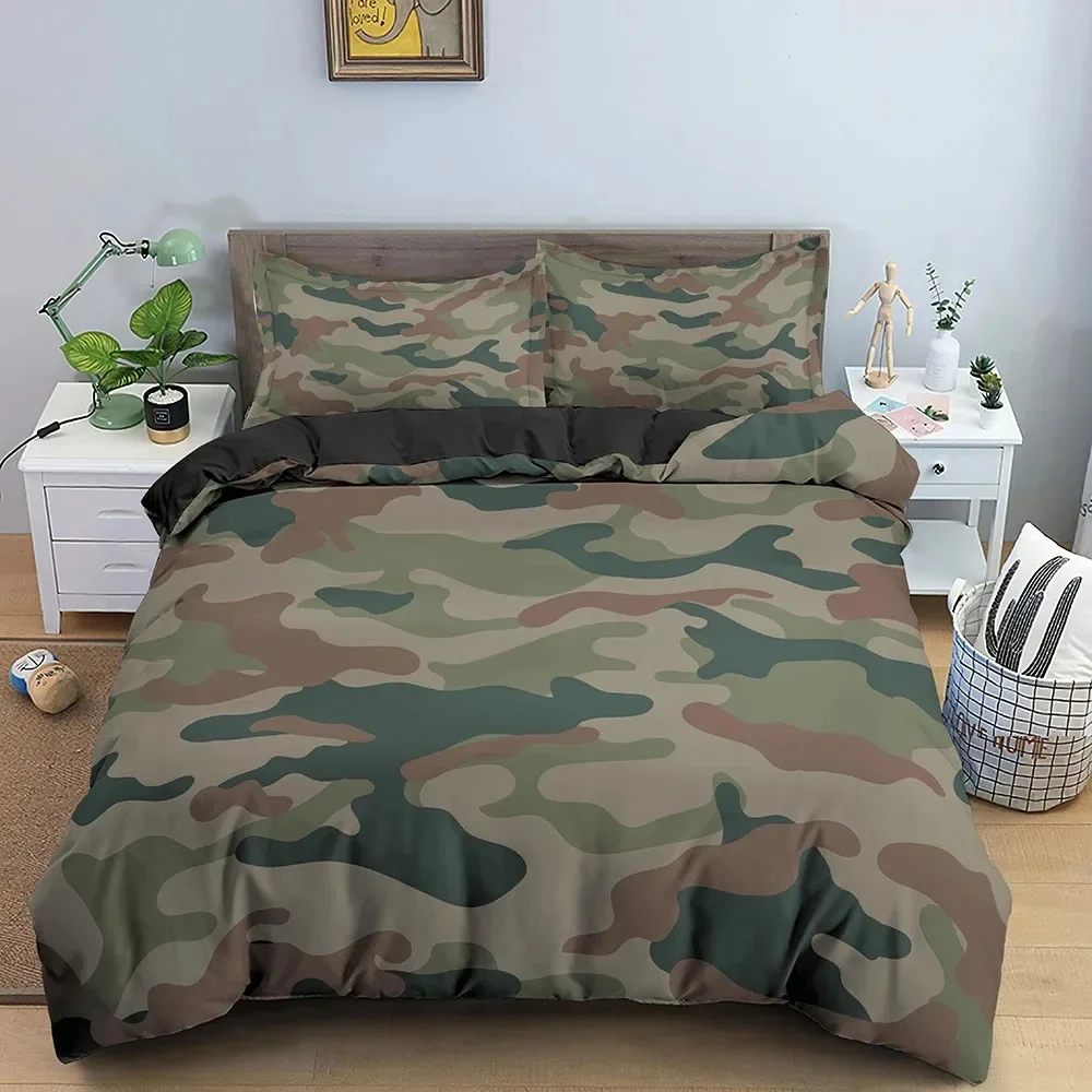 ชุดเครื่องนอนลายพรางคลาสสิก ผ้ - Camo Pattern Set บทวิจารณ์และราคา