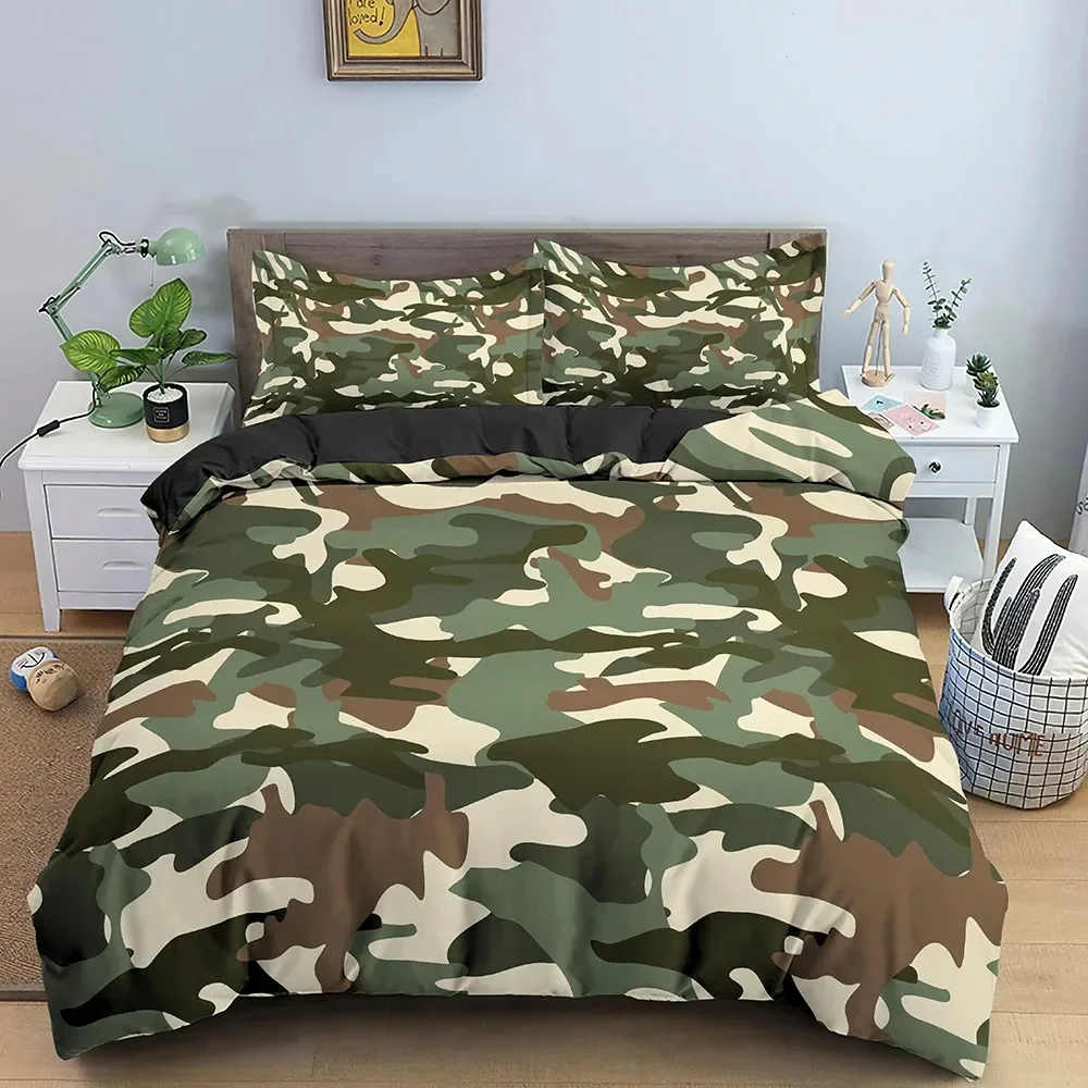 ชุดเครื่องนอนลายพรางคลาสสิก ผ้ - Camo Pattern Set บทวิจารณ์และราคา