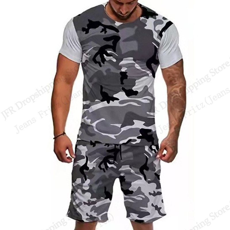 ชุดเสื้อยืดลายพราง 3 มิติ สำหร - Camo Pattern Set บทวิจารณ์และราคา