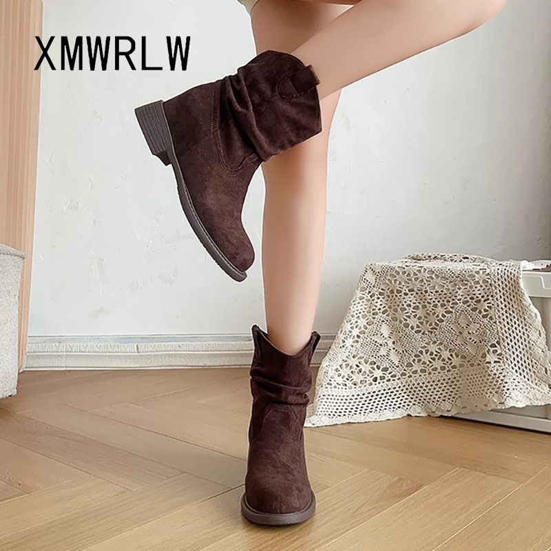 รองเท้าบูทข้อเท้าผู้หญิง XMWRL - Street Fashion Rome 2025 บทวิจารณ์และราคา