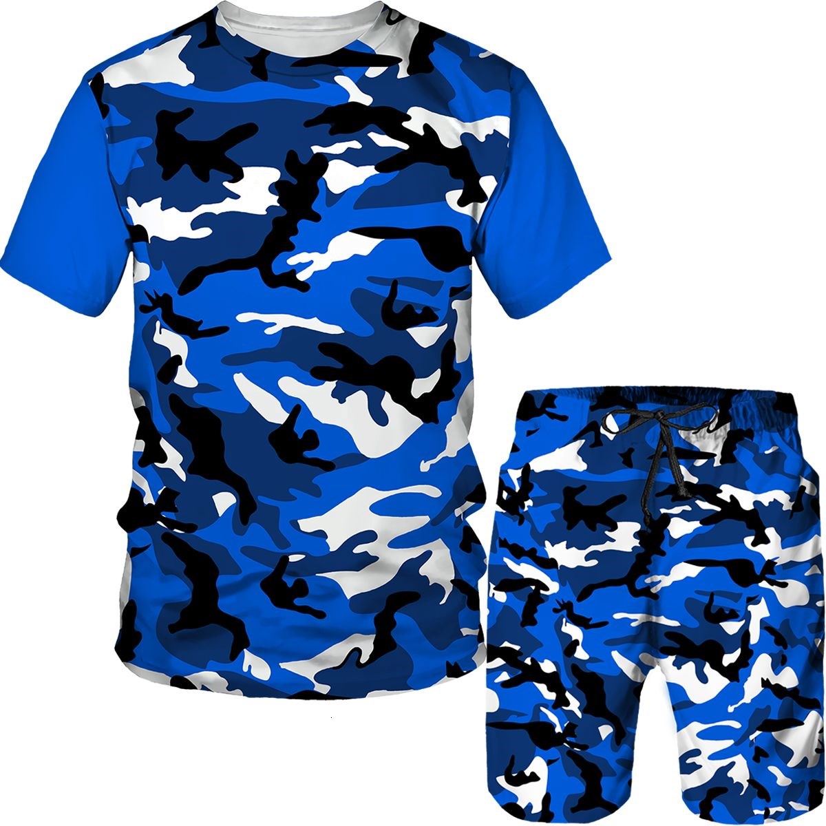 Men's Camouflage เสื้อยืดกางเก - Camo Pattern Set บทวิจารณ์และราคา