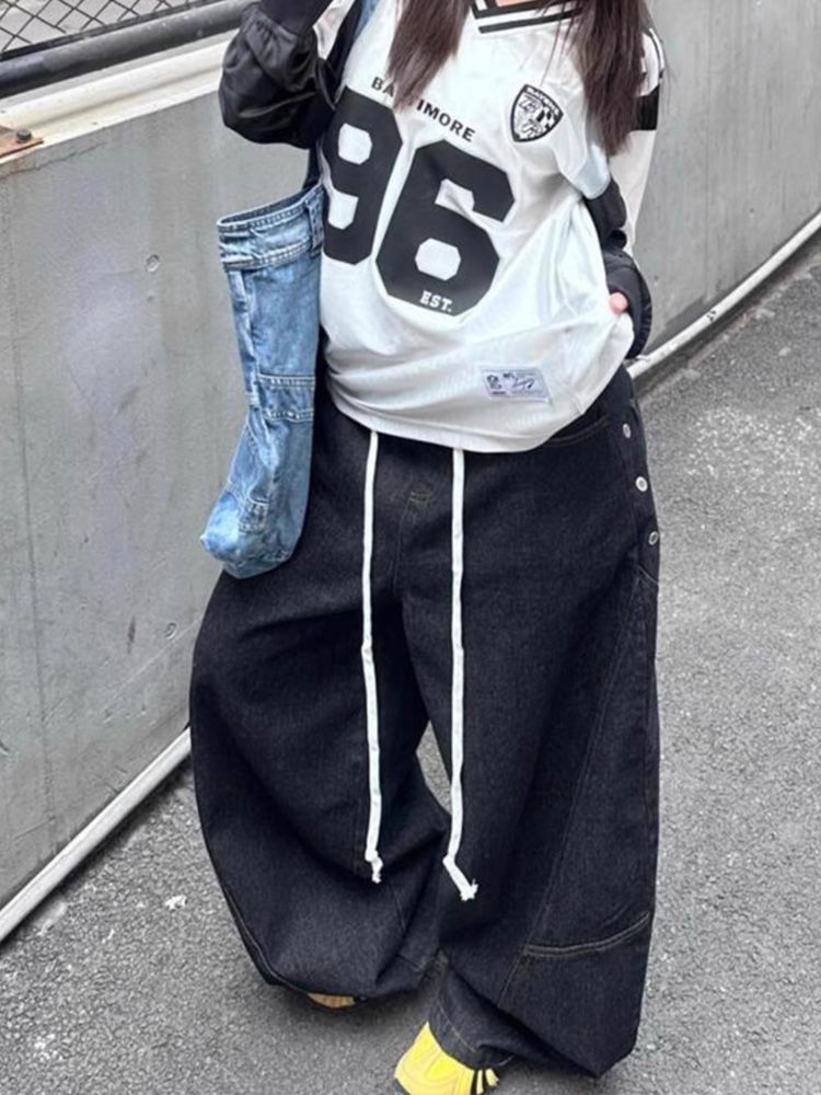 อเมริกันRetro Splicedเอวกางเกง - Street Fashion Types บทวิจารณ์และราคา