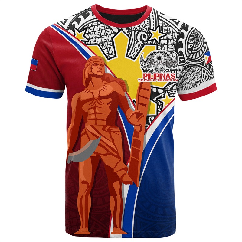 เสื้อยืดผู้ชายลายธงชาติฟิลิปปิ - Street Fashion Philippines บทวิจารณ์และราคา