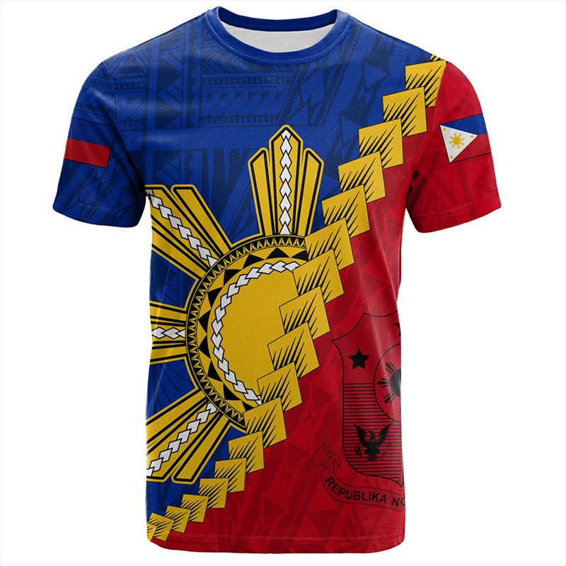 เสื้อยืดผู้ชายลายธงชาติฟิลิปปิ - Street Fashion Philippines บทวิจารณ์และราคา