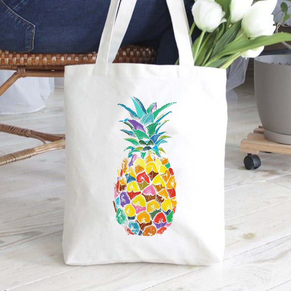 กระเป๋าผ้าแคนวาสพิมพ์ลายการ์ตู - Tote Bag Canvas Print บทวิจารณ์และราคา