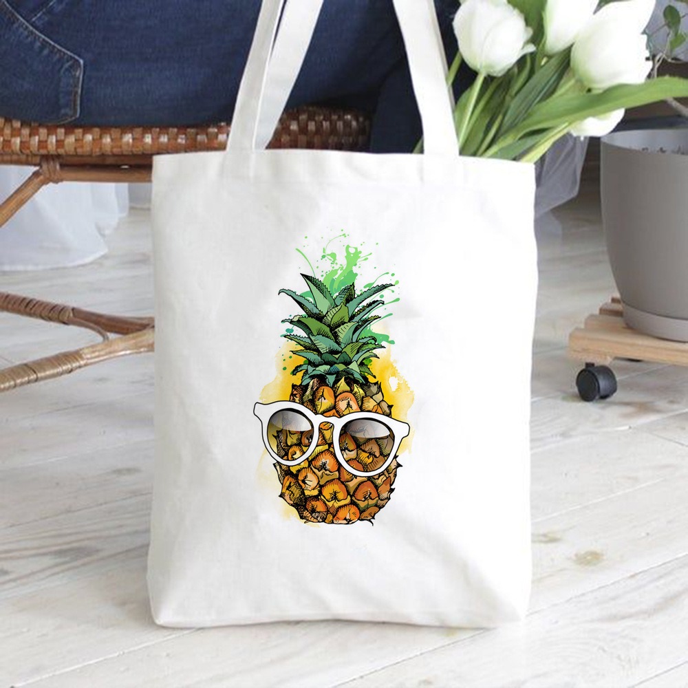 กระเป๋าผ้าแคนวาสพิมพ์ลายการ์ตู - Tote Bag Canvas Print บทวิจารณ์และราคา