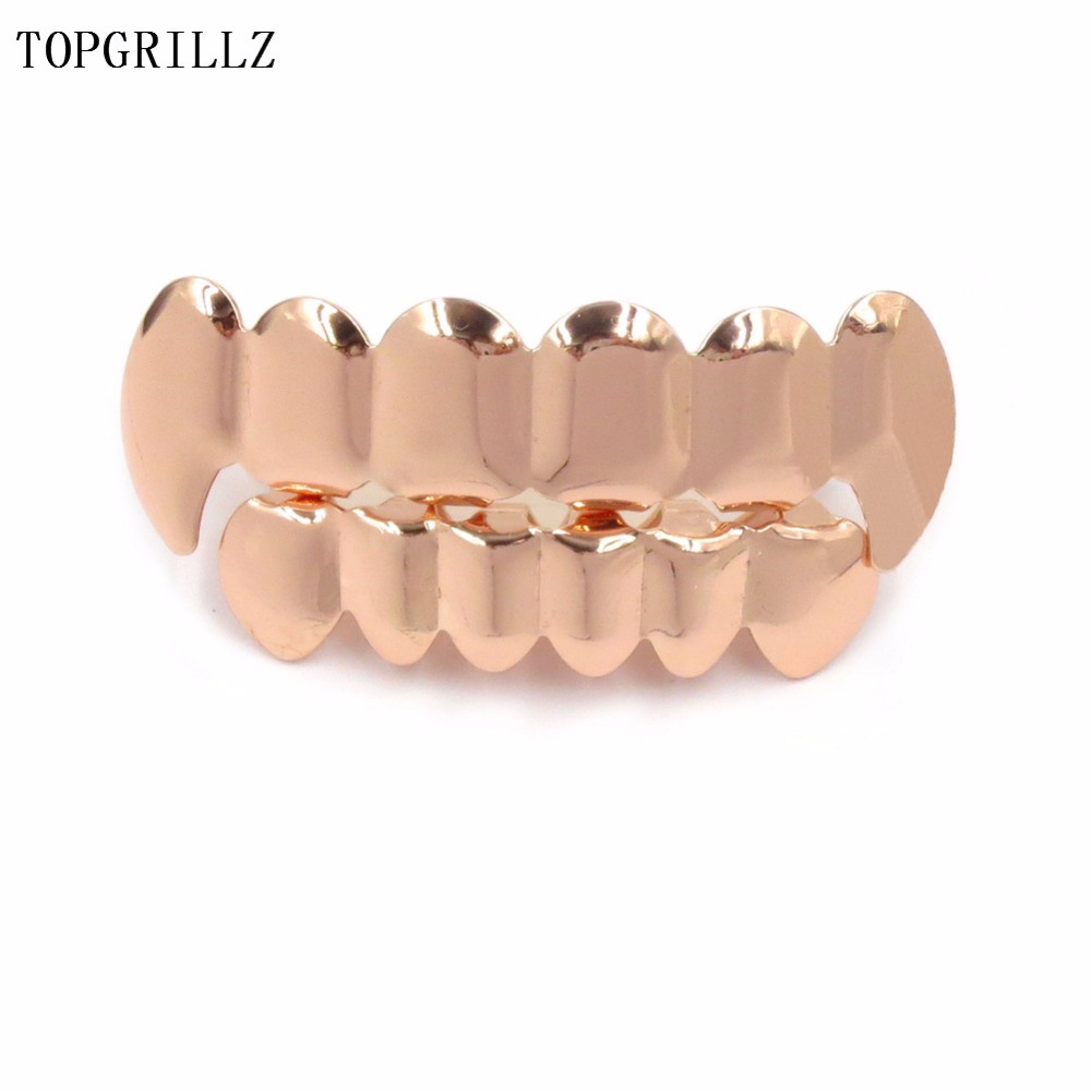 TOPGRILLZ ใหม่ Fit Rose Gold ส - Street Fashion Jewelry บทวิจารณ์และราคา