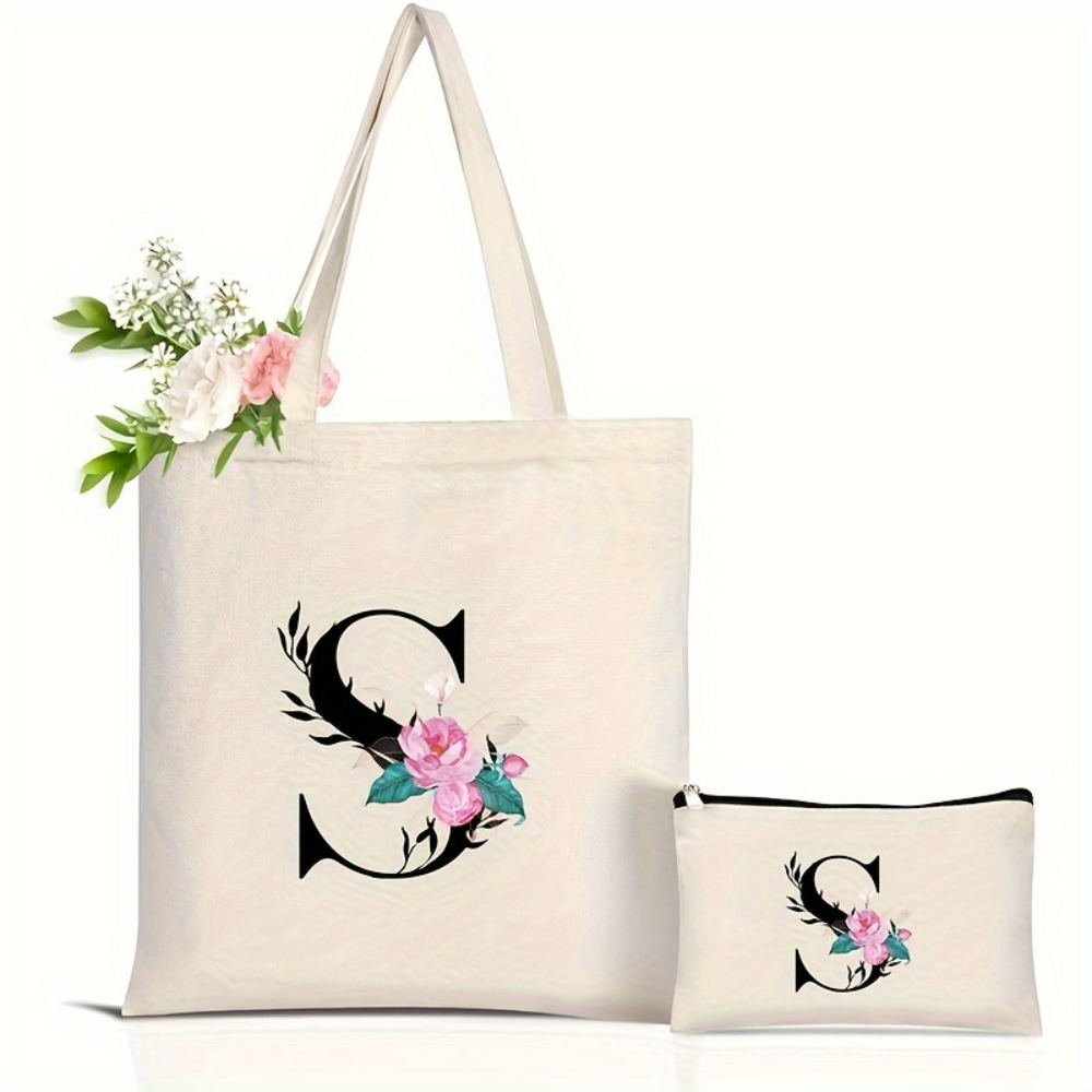 กระเป๋าโท้ตลายดอกไม้สุดหรู กระ - Tote Bag Canvas Print บทวิจารณ์และราคา