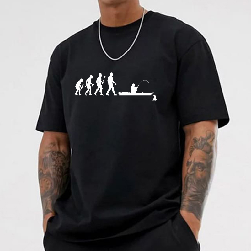 Fishing Evolution พิมพ์เสื้อยื - Street Fashion Evolution บทวิจารณ์และราคา